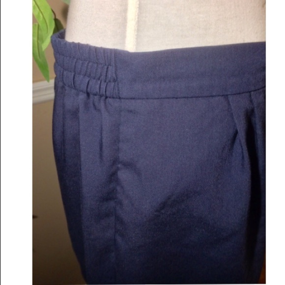 Vintage Navy Blue Pencil Skirt - Picture 6 of 8